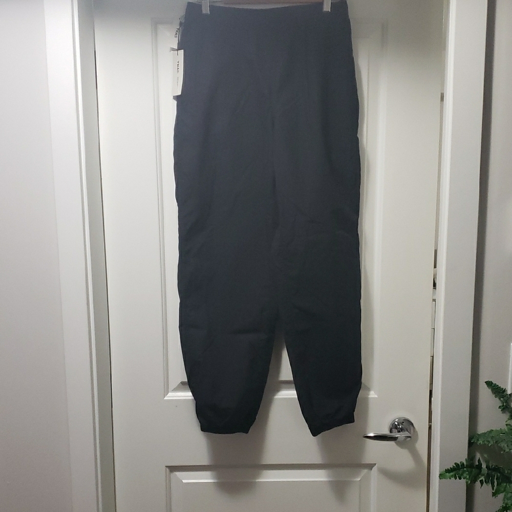 Black Tna Track Pants with Tapered Legs